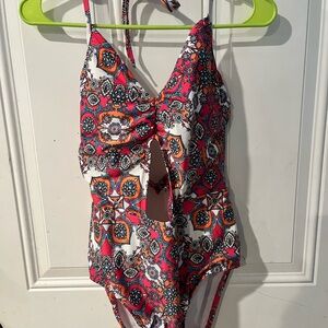 Vibrant Patterned One-Piece Swimsuit